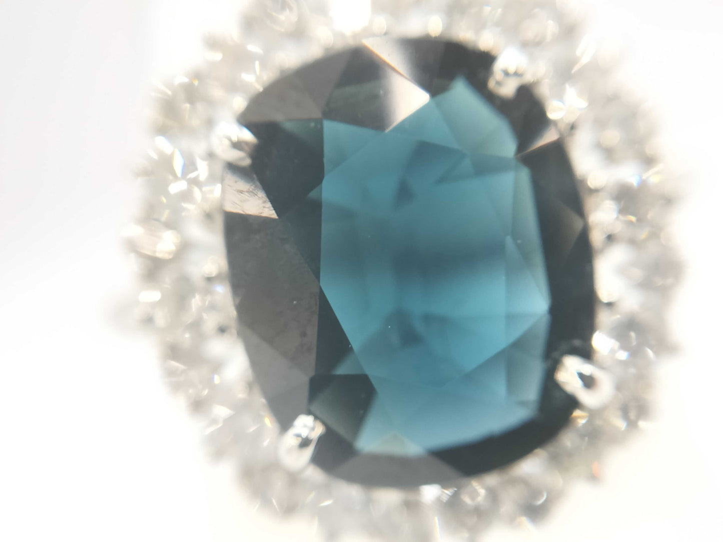 S3.277ct D0.77ct Pt950 5.7g Ring 