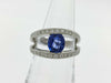 S1.596ct D0.575ct Pt900 12.8g Ring 