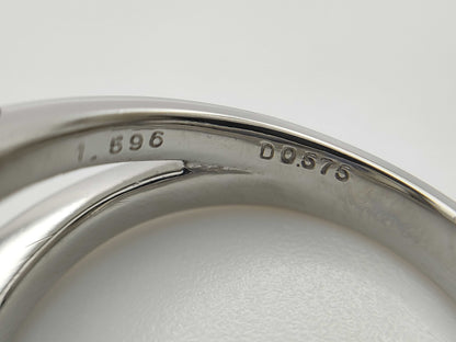 S1.596ct D0.575ct Pt900 12.8g Ring 