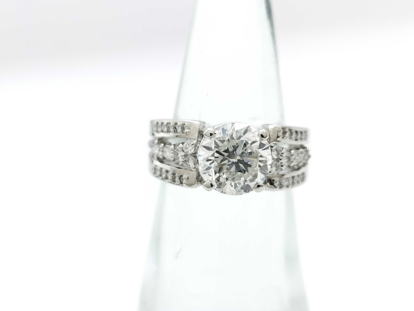 D2.114ctFD0.22ct Pt900 8.6g Ring 