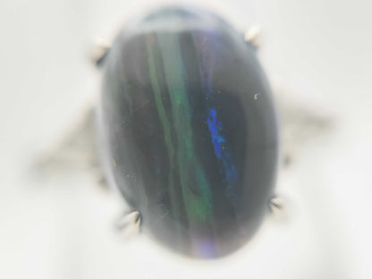 OP 2.67ct D 0.12ct Pt900 6.7g Ring 