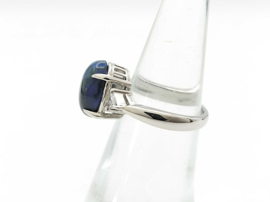 OP 2.67ct D 0.12ct Pt900 6.7g Ring 