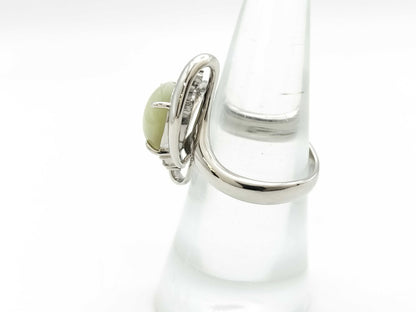 Chrysoberyl Cat's Eye 5.48ct D0.23ct Pt900 12.0g Ring 