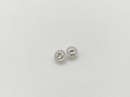 S4.94ct D0.36ct K18 4.9g Earrings 