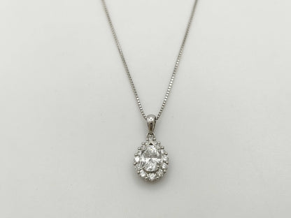 D1.015ct FD0.39ct Pt900/850 5.4g Necklace 