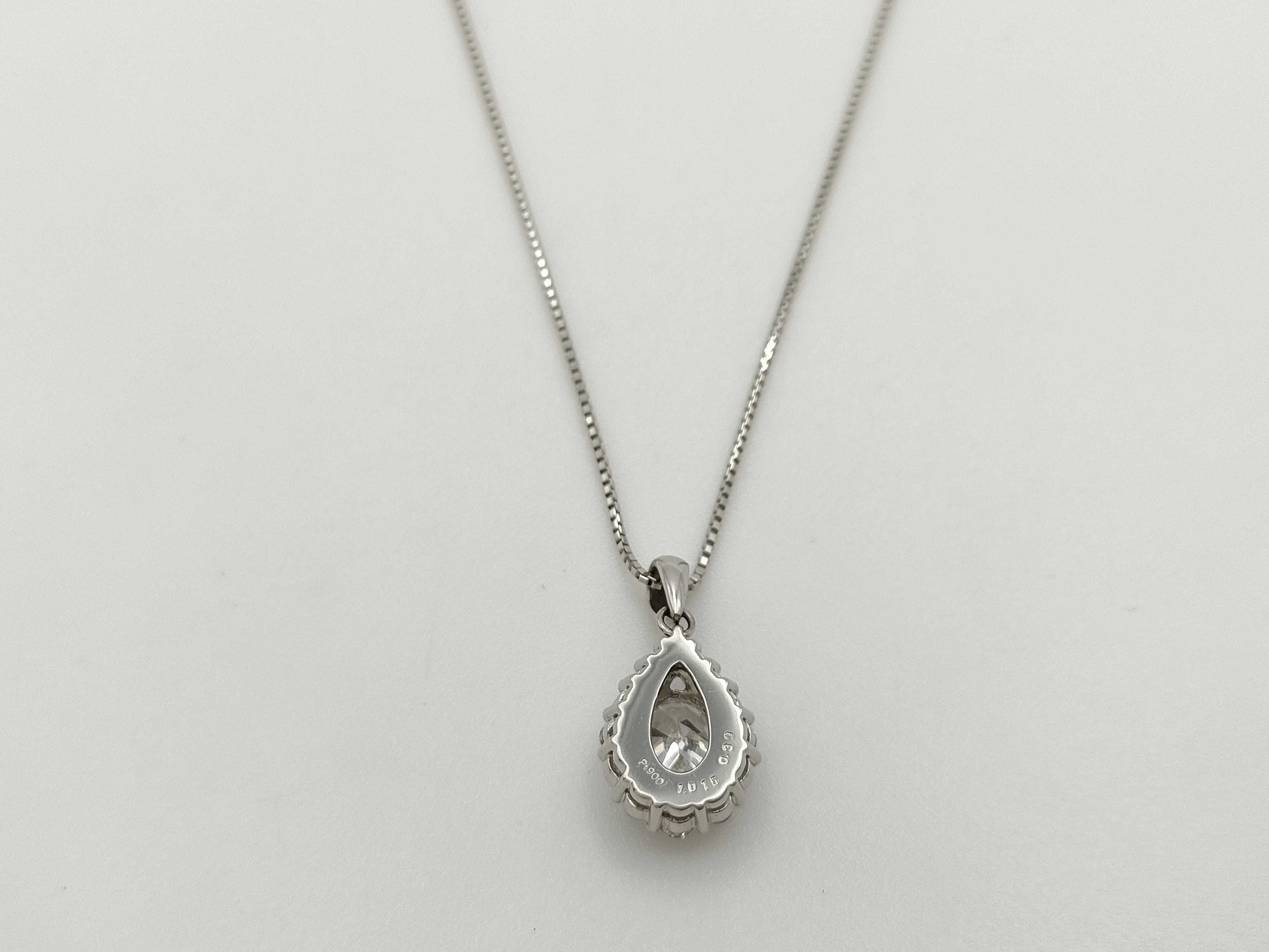 D1.015ct FD0.39ct Pt900/850 5.4g Necklace 