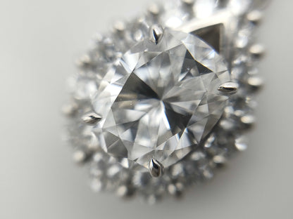 D1.015ct FD0.39ct Pt900/850 5.4g Necklace 