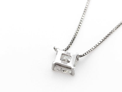 D1.005ct Pt900/850 3.3g Necklace 