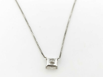 D1.005ct Pt900/850 3.3g Necklace 