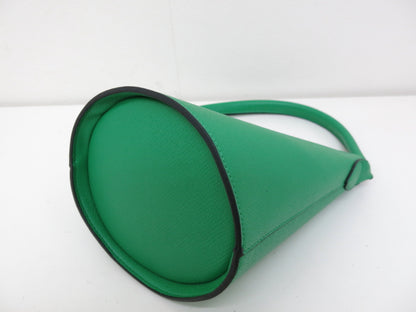 LONG CHAMP Longchamp Leather Handbag Green Handbag