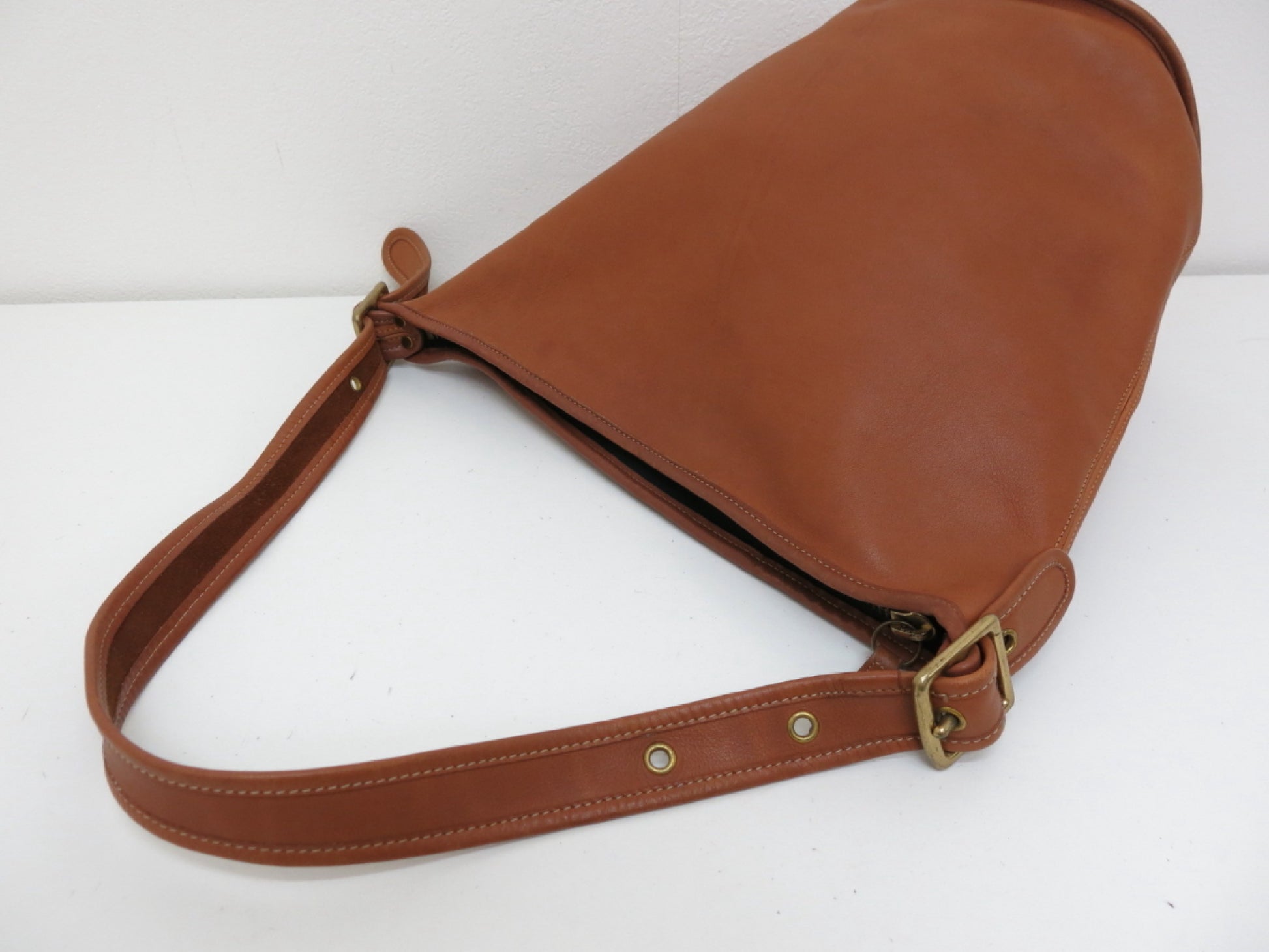 COACH COACH Old Coach Leather Shoulder Bag Brown Shoulder Bag