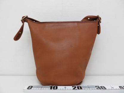 COACH COACH Old Coach Leather Shoulder Bag Brown Shoulder Bag