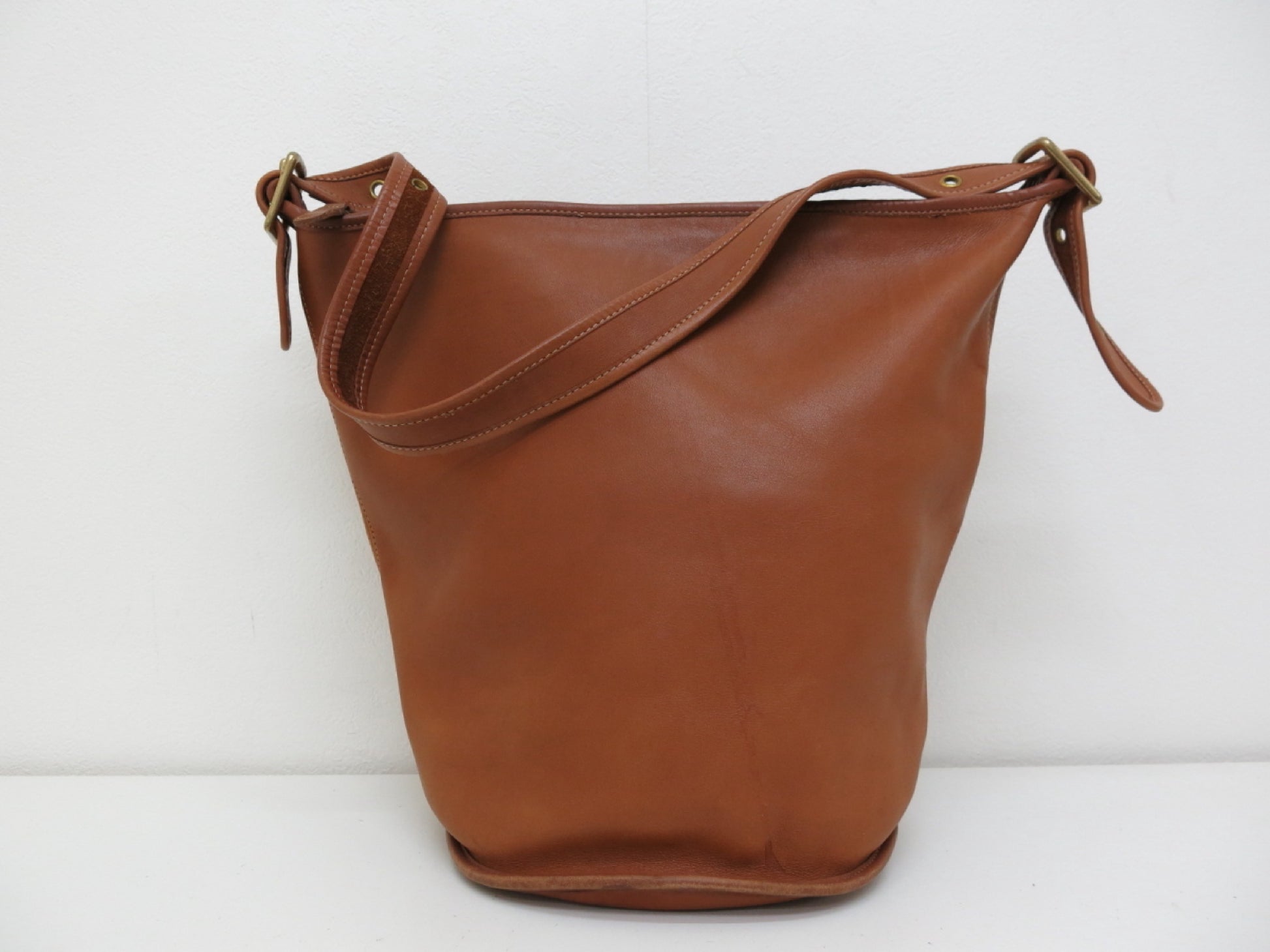 COACH COACH Old Coach Leather Shoulder Bag Brown Shoulder Bag