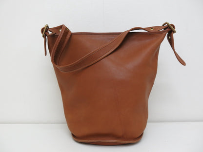 COACH COACH Old Coach Leather Shoulder Bag Brown Shoulder Bag