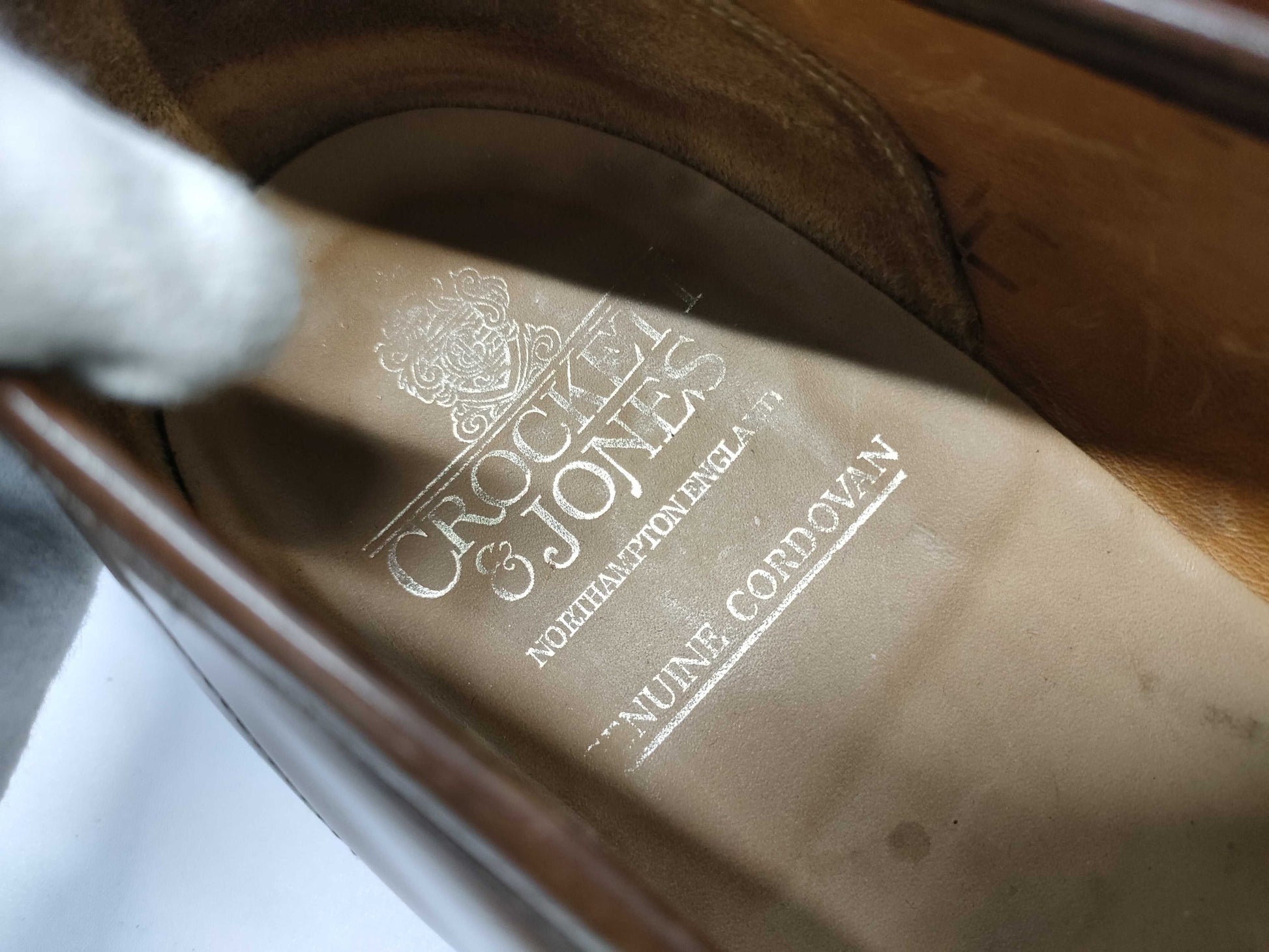 Crockett & Jones Horween Cordovan Coin Loafers, Size Unknown, Business Shoes