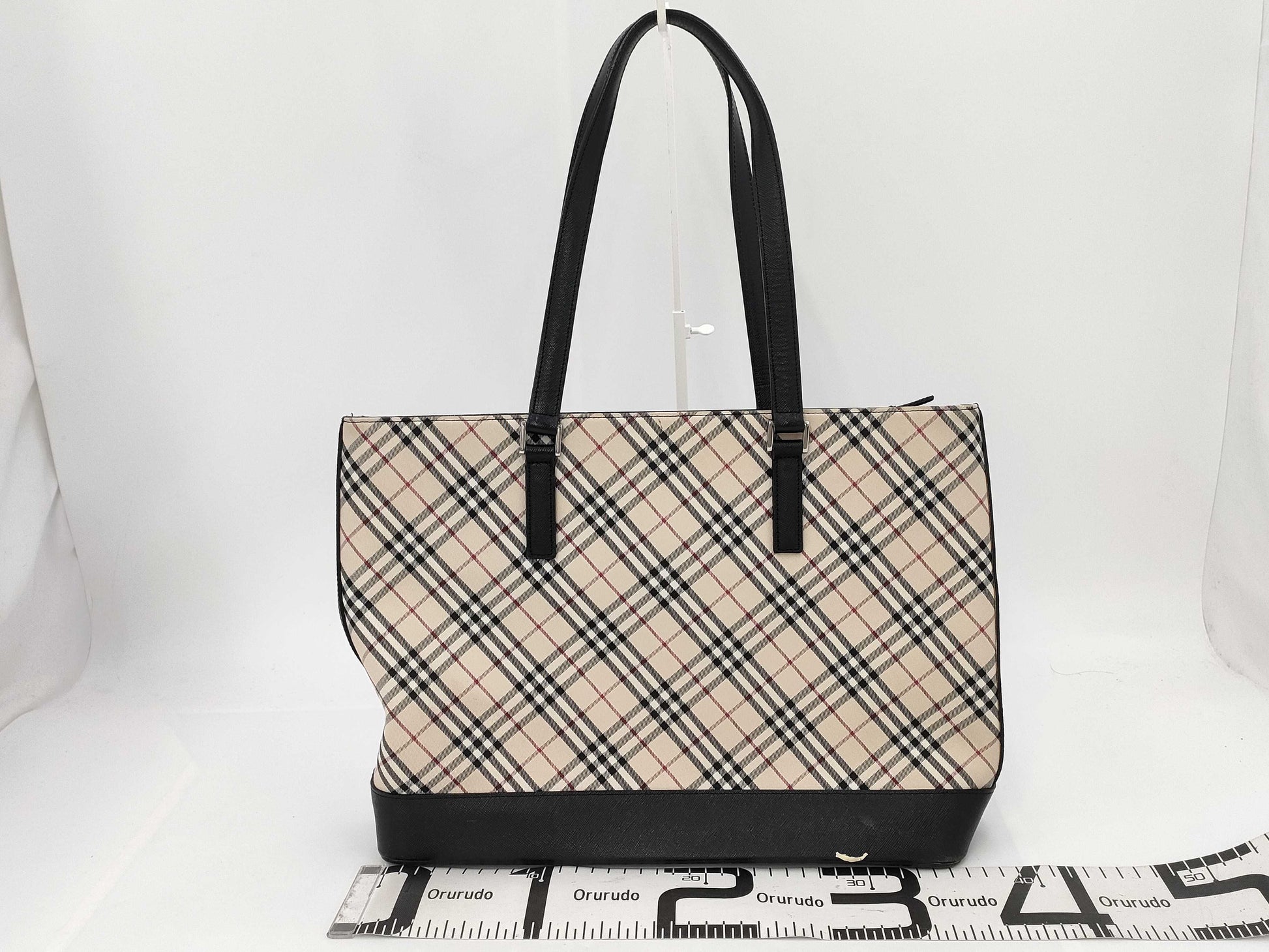 BURBERRY Nova Check Tote Bag, A4 Size Storage Tote Bag