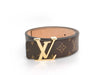LOUIS VUITTON Monogram Louis Vuitton Belt Size 95
