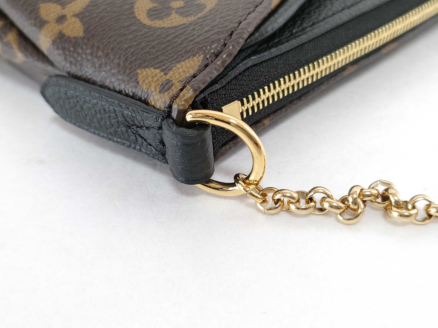 LOUIS VUITTON Monogram Pallas Clutch M41639 Shoulder Bag