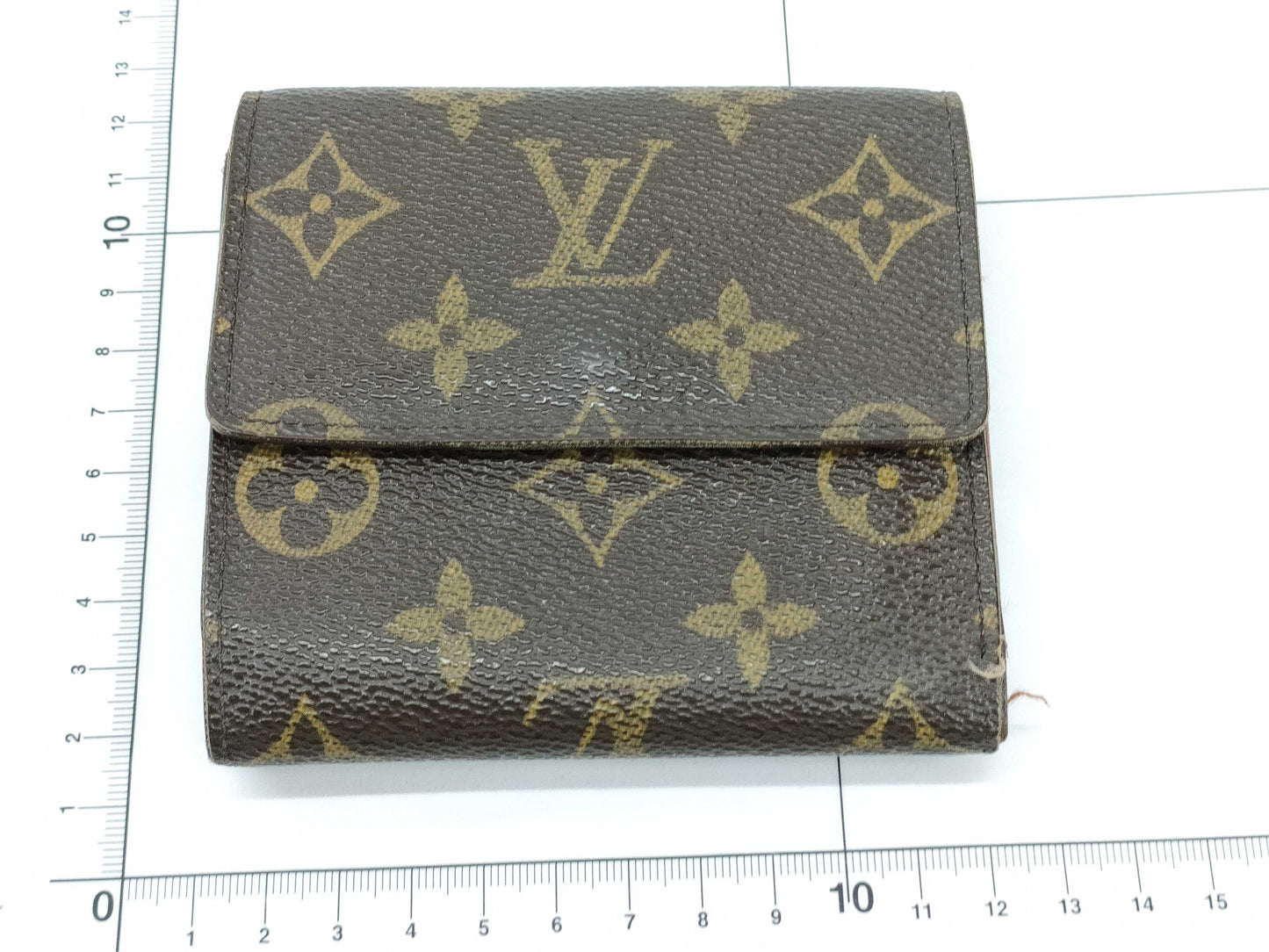 LOUIS VUITTON Monogram Louis Vuitton Monogram Double-Hook Porte Monnaie Carte Credit Tri-Fold Wallet
