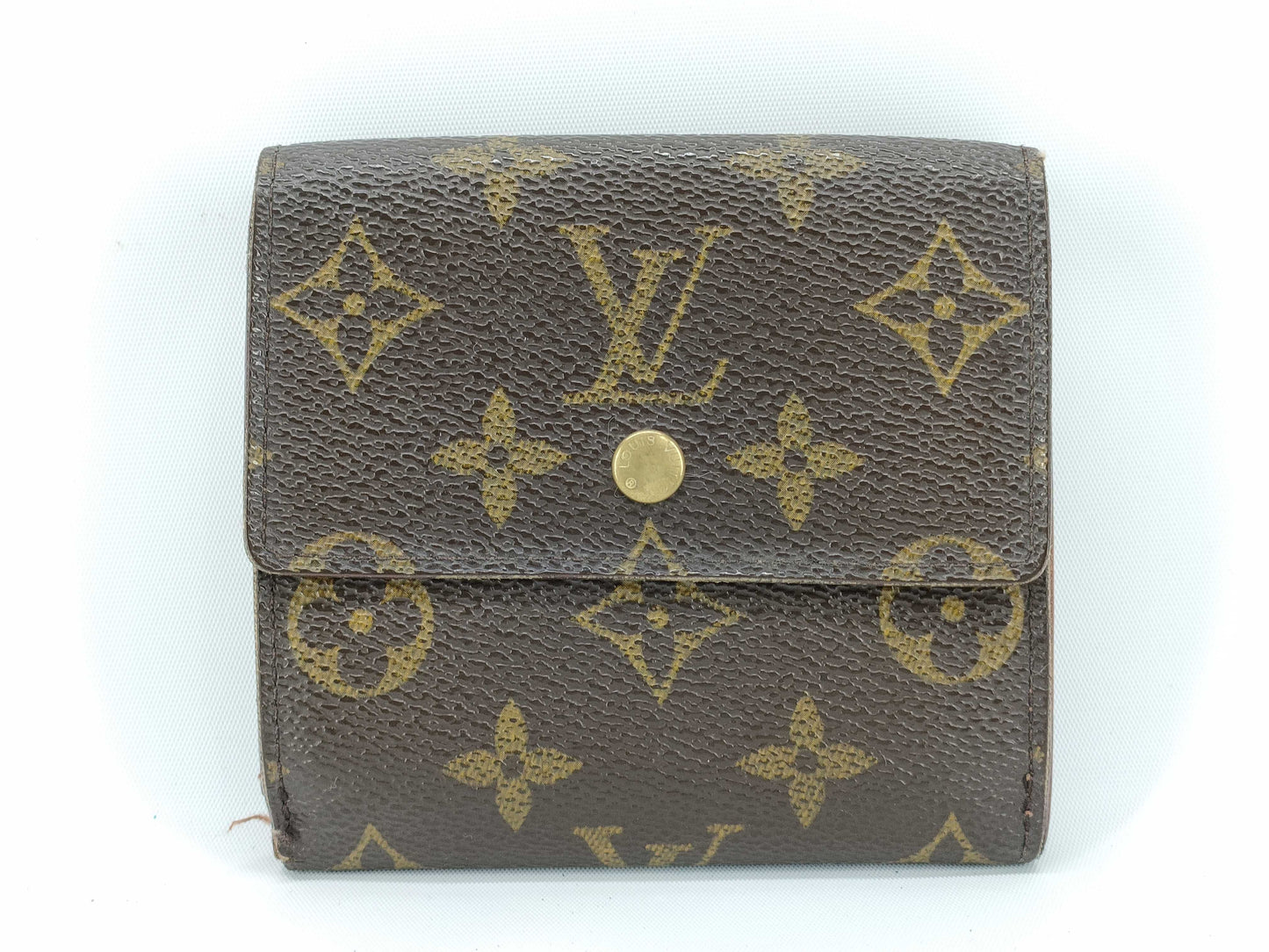 LOUIS VUITTON Monogram Louis Vuitton Monogram Double-Hook Porte Monnaie Carte Credit Tri-Fold Wallet