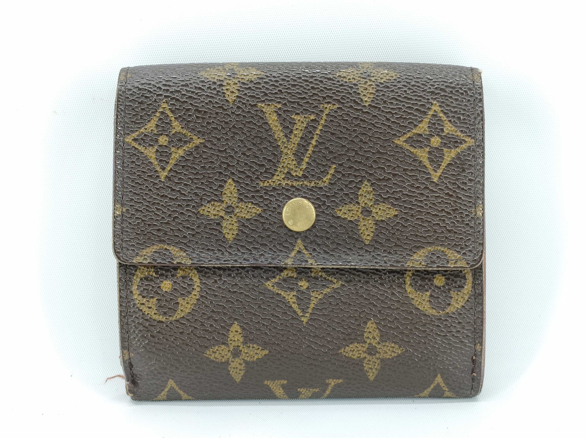 LOUIS VUITTON Monogram Louis Vuitton Monogram Double-Hook Porte Monnaie Carte Credit Tri-Fold Wallet