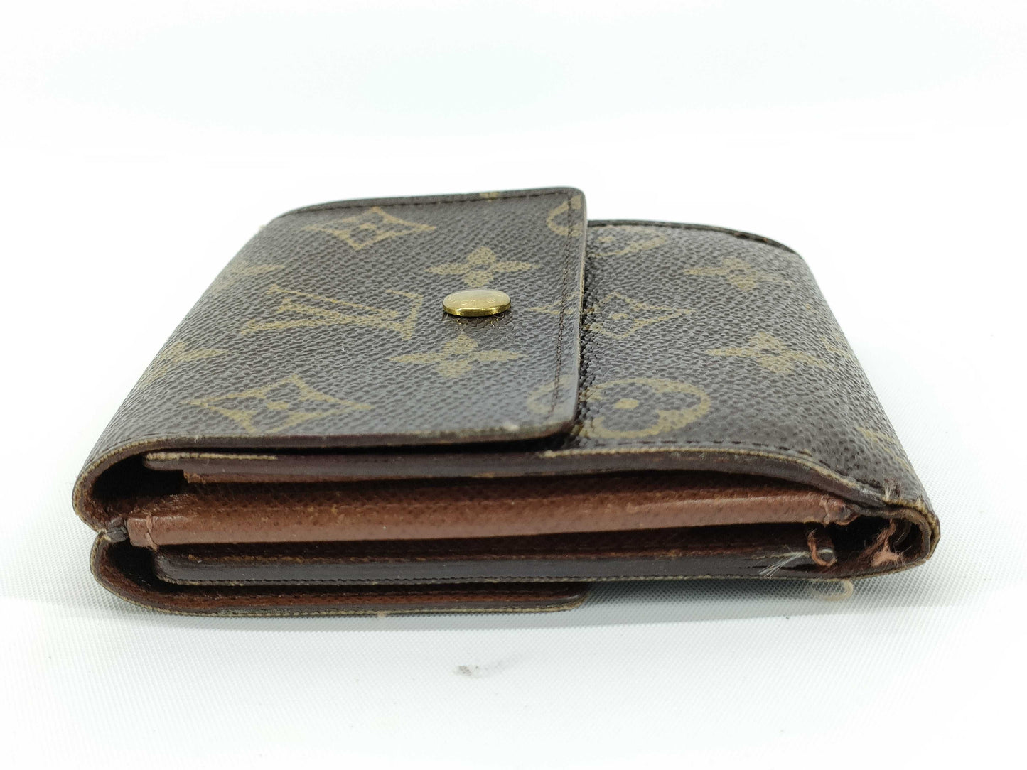 LOUIS VUITTON Monogram Louis Vuitton Monogram Double-Hook Porte Monnaie Carte Credit Tri-Fold Wallet