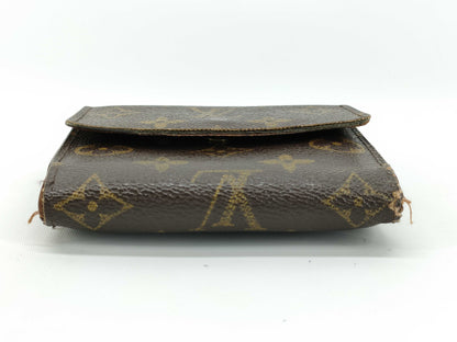 LOUIS VUITTON Monogram W-hook Porte Monnaie Carte Credit folding wallet
