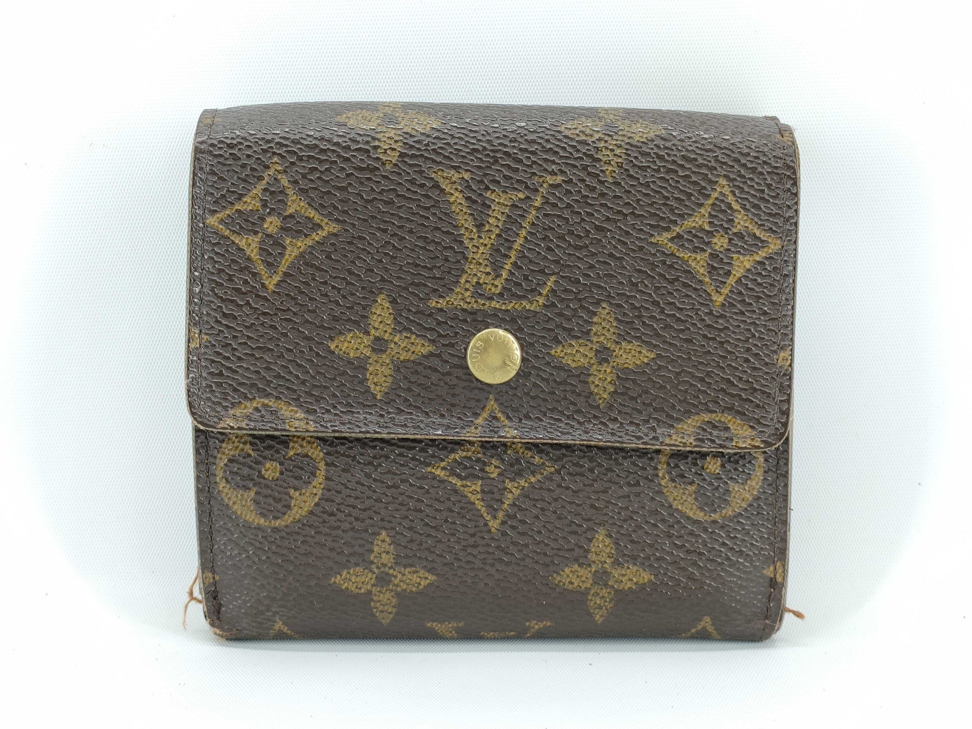 LOUIS VUITTON Monogram W-hook Porte Monnaie Carte Credit folding wallet