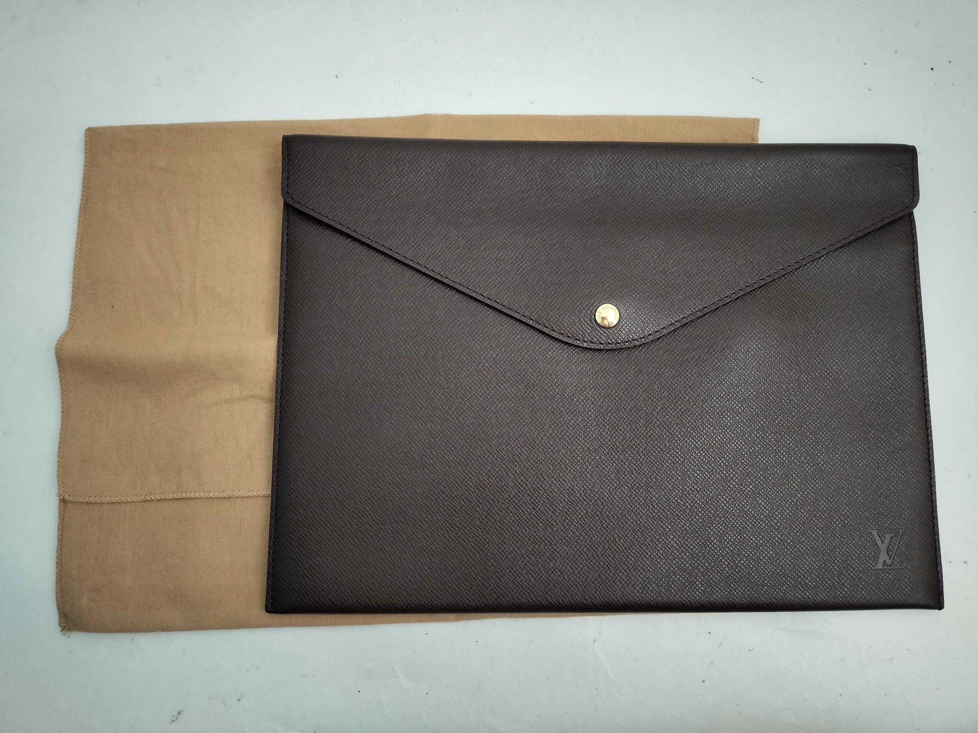LOUIS VUITTON Taiga Louis Vuitton M99087 Taiga Document Case Business Bag