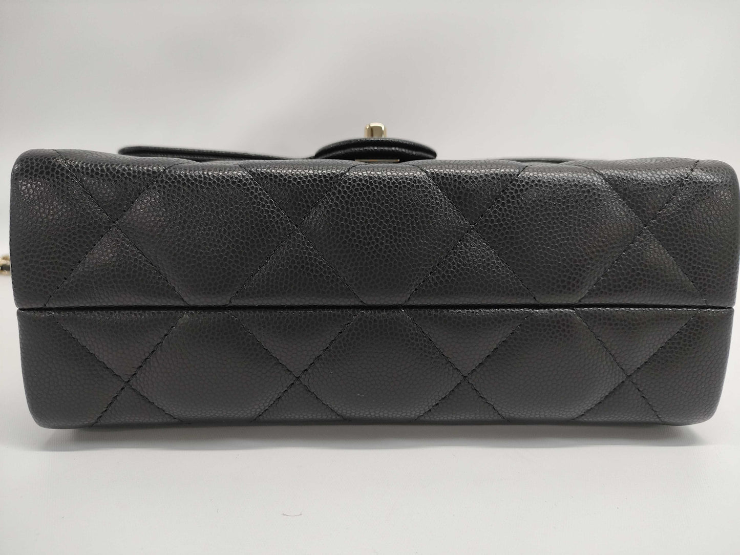 CHANEL Matelasse Top Handle Bag AP4568 Black with Gold Hardware and Caviar Leather, XULX3AP5, 2-Way Shoulder Bag/Handbag