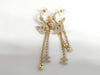 CHANEL CC Mark Rhinestone Heart Earrings, Gold Plated, B23P