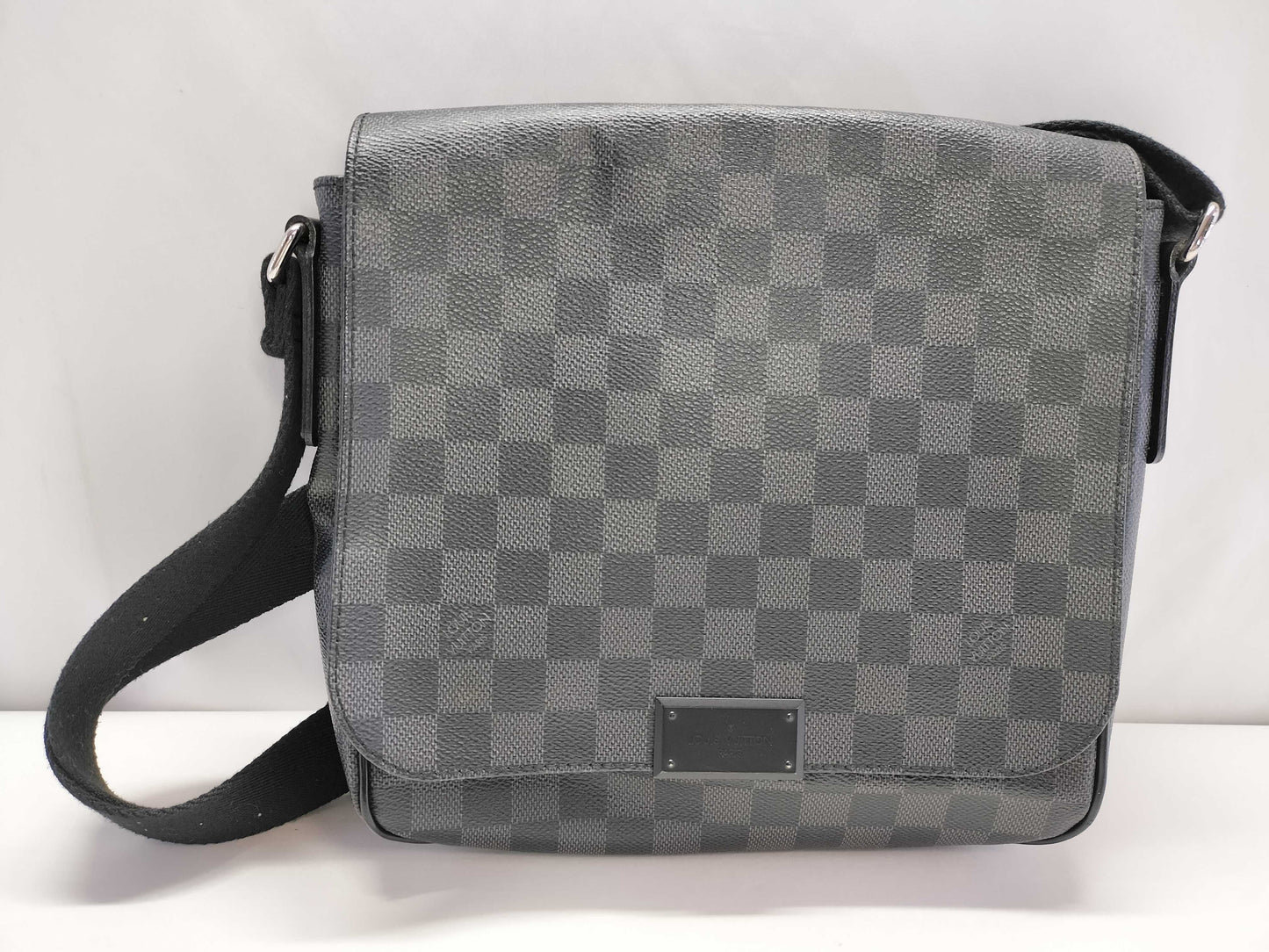 LOUIS VUITTON Damier Graphite Louis Vuitton Damier Graphite District PM N41260 Shoulder Bag