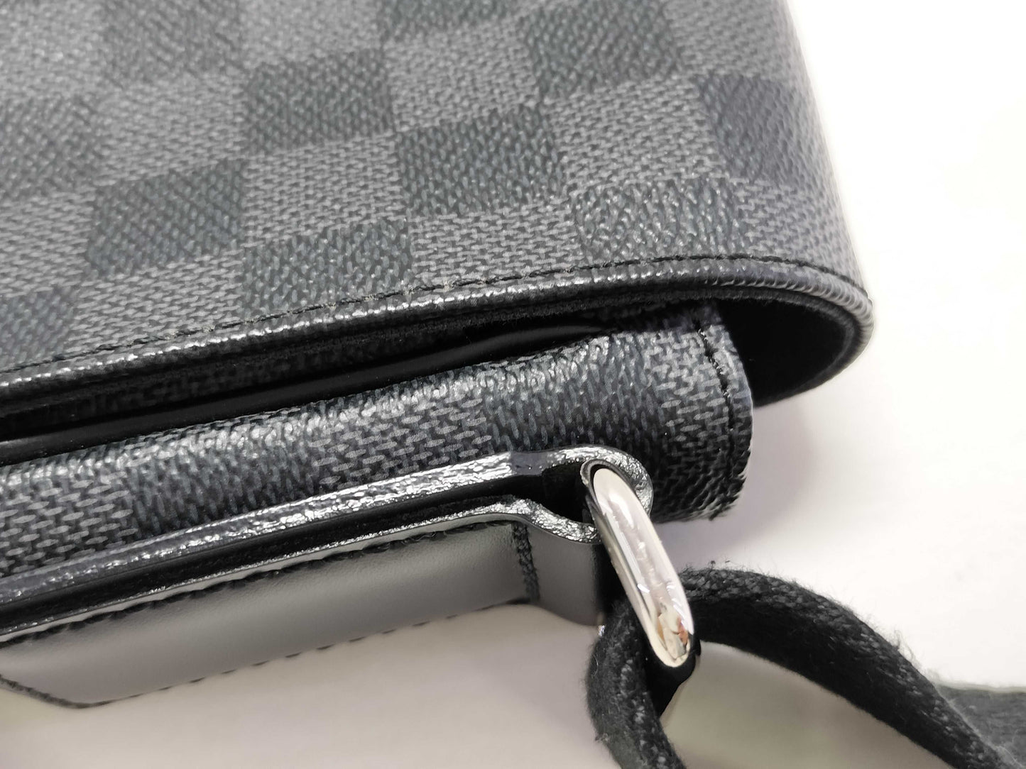 LOUIS VUITTON Damier Graphite Louis Vuitton Damier Graphite District PM N41260 Shoulder Bag