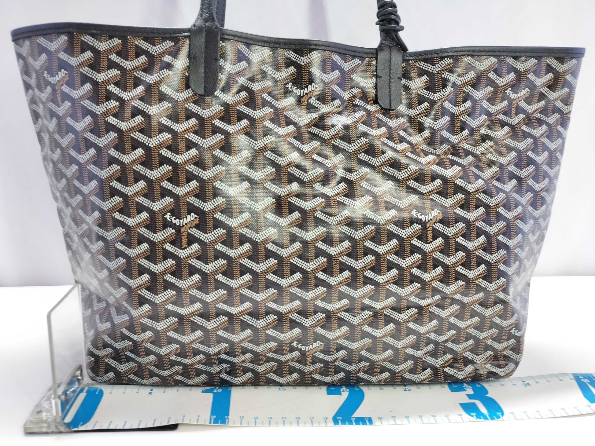 GOYARD Saint Louis Tote Bag with Pouch, Black