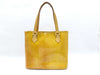 LOUIS VUITTON Vernis Houston Tassili Yellow M91004 Tote Bag