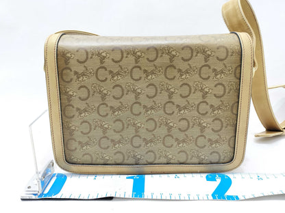CELINE Shoulder Bag C Macadam Pattern Brown Shoulder Bag