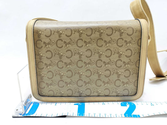 CELINE Shoulder Bag C Macadam Pattern Brown Shoulder Bag