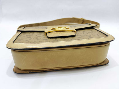 CELINE Shoulder Bag C Macadam Pattern Brown Shoulder Bag