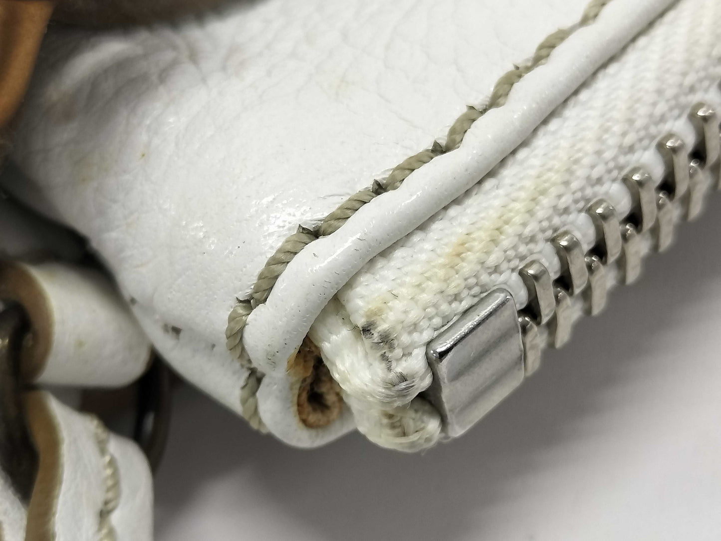 Chloe Paddington Pouch Handbag White