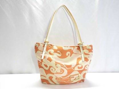 FENDI Shoulder Bag Orange Pink Tote Bag