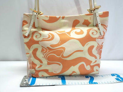 FENDI Shoulder Bag Orange Pink Tote Bag