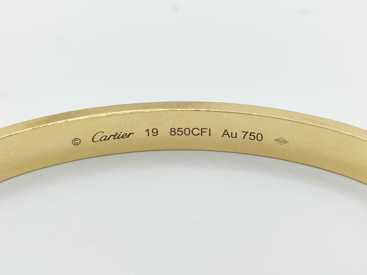 Cartier New Love Bracelet Medium Model #19 YG Au750 36.3g Bracelet/Bangle 