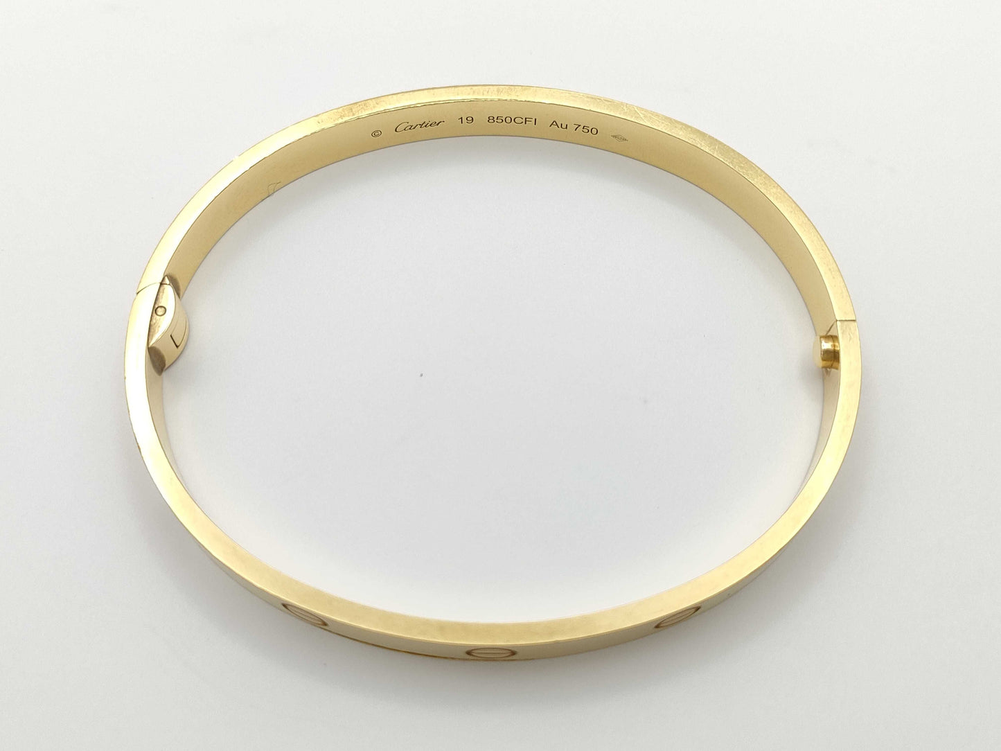 Cartier New Love Bracelet Medium Model #19 YG Au750 36.3g Bracelet/Bangle 