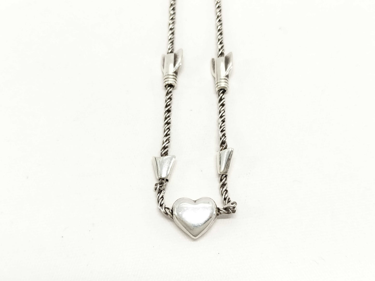 Tiffany & Co. Tiffany Necklace Heart Arrow Twist Chain SV925 750YG 12.4g Necklace