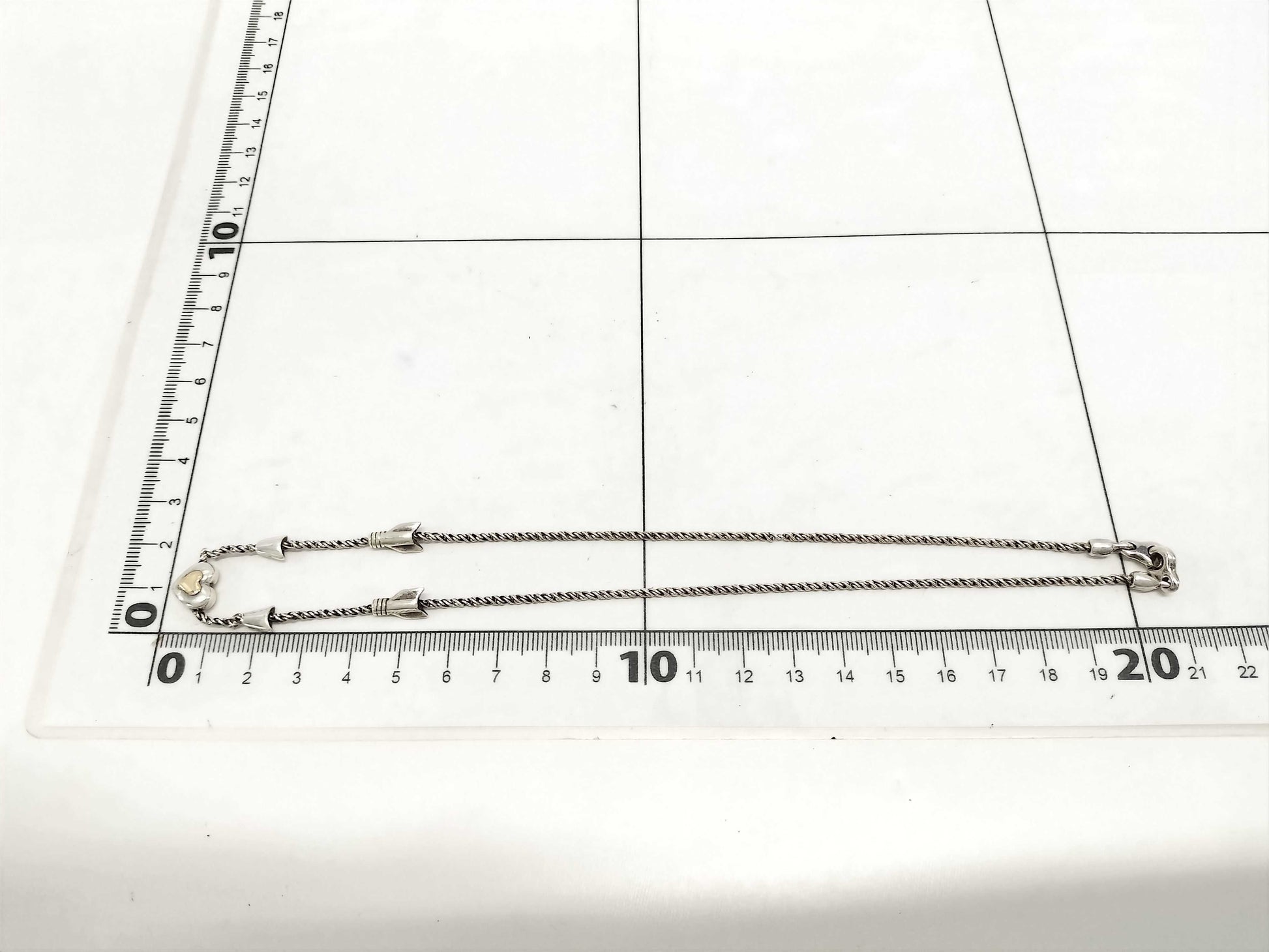Tiffany & Co. Tiffany Necklace Heart Arrow Twist Chain SV925 750YG 12.4g Necklace