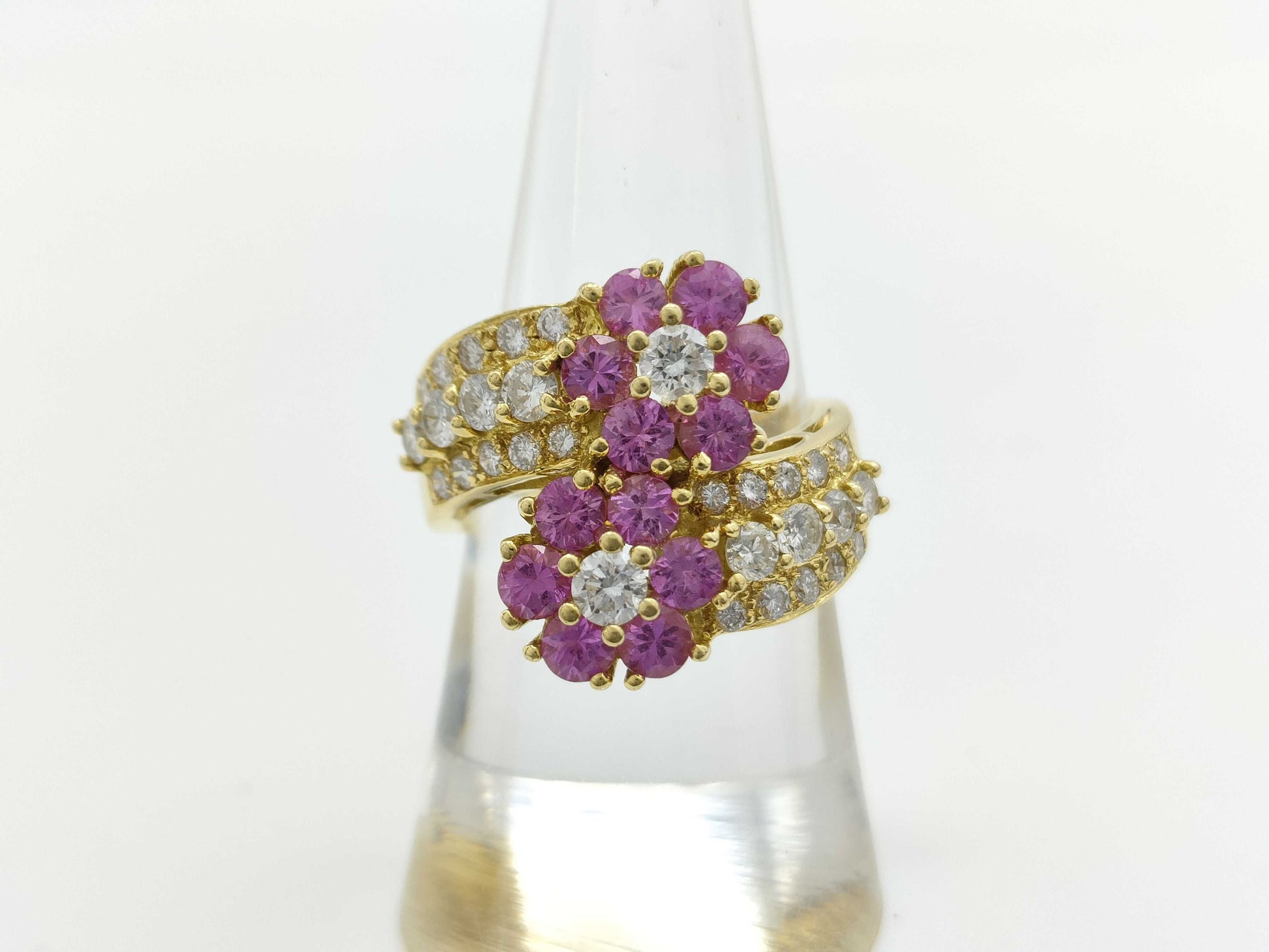 Ponte Vecchio S1.88ct D1.15ct K18 9.4g Ring 