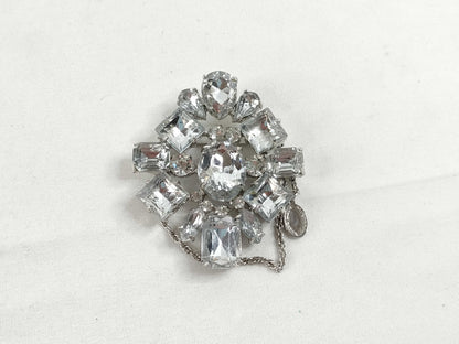 BURBERRY Rhinestone Brooch