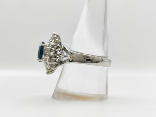 S2.555ct D0.82ct PT900 12.3g Ring 