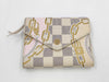 LOUIS VUITTON Damier Azur Victorine Portefeuille Compact N40468 RFID IC Wallet
