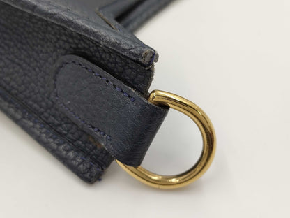 HERMES HERMES Evelyn GM Navy Shoulder Bag